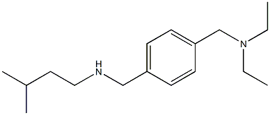 diethyl[(4-{[(3-methylbutyl)amino]methyl}phenyl)methyl]amine Struktur