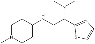 dimethyl({2-[(1-methylpiperidin-4-yl)amino]-1-(thiophen-2-yl)ethyl})amine Struktur