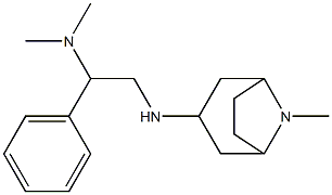 dimethyl[2-({8-methyl-8-azabicyclo[3.2.1]octan-3-yl}amino)-1-phenylethyl]amine Struktur