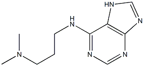 dimethyl[3-(7H-purin-6-ylamino)propyl]amine Struktur