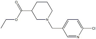 ethyl 1-[(6-chloropyridin-3-yl)methyl]piperidine-3-carboxylate Struktur