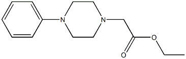 ethyl 2-(4-phenylpiperazin-1-yl)acetate Struktur