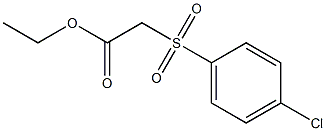 ethyl 2-[(4-chlorobenzene)sulfonyl]acetate Struktur