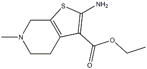 ethyl 2-amino-6-methyl-4H,5H,6H,7H-thieno[2,3-c]pyridine-3-carboxylate Struktur