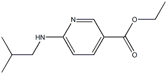 ethyl 6-[(2-methylpropyl)amino]pyridine-3-carboxylate Struktur