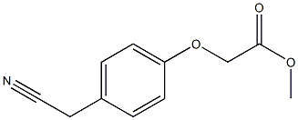 methyl [4-(cyanomethyl)phenoxy]acetate Struktur