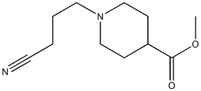 methyl 1-(3-cyanopropyl)piperidine-4-carboxylate Struktur