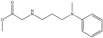 methyl 2-({3-[methyl(phenyl)amino]propyl}amino)acetate Struktur