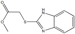 methyl 2-(1H-1,3-benzodiazol-2-ylsulfanyl)acetate Struktur