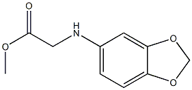 methyl 2-(2H-1,3-benzodioxol-5-ylamino)acetate Struktur