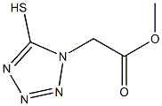 methyl 2-(5-sulfanyl-1H-1,2,3,4-tetrazol-1-yl)acetate Struktur