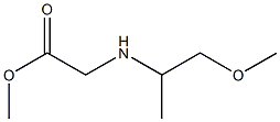 methyl 2-[(1-methoxypropan-2-yl)amino]acetate Struktur