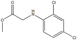 methyl 2-[(2,4-dichlorophenyl)amino]acetate Struktur