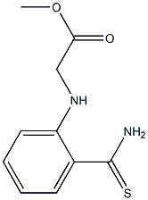 methyl 2-[(2-carbamothioylphenyl)amino]acetate Struktur