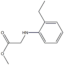 methyl 2-[(2-ethylphenyl)amino]acetate Struktur