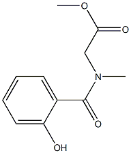 methyl 2-[(2-hydroxyphenyl)-N-methylformamido]acetate Struktur