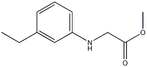 methyl 2-[(3-ethylphenyl)amino]acetate Struktur