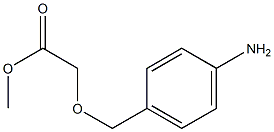 methyl 2-[(4-aminophenyl)methoxy]acetate Struktur