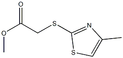 methyl 2-[(4-methyl-1,3-thiazol-2-yl)sulfanyl]acetate Struktur