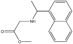 methyl 2-{[1-(naphthalen-1-yl)ethyl]amino}acetate Struktur