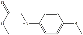 methyl 2-{[4-(methylsulfanyl)phenyl]amino}acetate Struktur