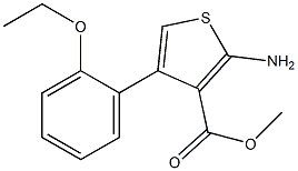 methyl 2-amino-4-(2-ethoxyphenyl)thiophene-3-carboxylate Struktur