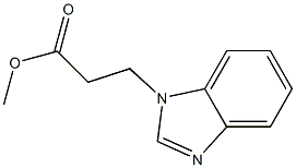 methyl 3-(1H-1,3-benzodiazol-1-yl)propanoate Struktur