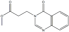 methyl 3-(4-oxo-3,4-dihydroquinazolin-3-yl)propanoate Struktur