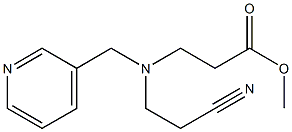 methyl 3-[(2-cyanoethyl)(pyridin-3-ylmethyl)amino]propanoate Struktur