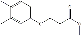 methyl 3-[(3,4-dimethylphenyl)sulfanyl]propanoate Struktur