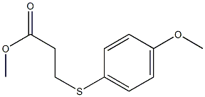 methyl 3-[(4-methoxyphenyl)sulfanyl]propanoate Struktur