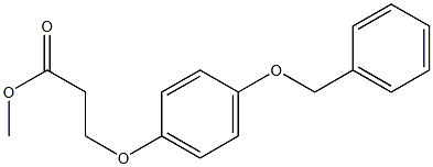 methyl 3-[4-(benzyloxy)phenoxy]propanoate Struktur