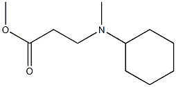 methyl 3-[cyclohexyl(methyl)amino]propanoate Struktur