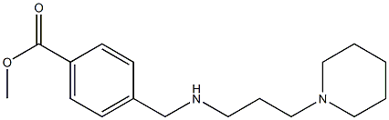 methyl 4-({[3-(piperidin-1-yl)propyl]amino}methyl)benzoate Struktur