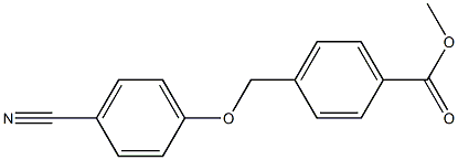 methyl 4-(4-cyanophenoxymethyl)benzoate Struktur