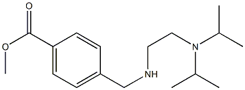 methyl 4-[({2-[bis(propan-2-yl)amino]ethyl}amino)methyl]benzoate Struktur