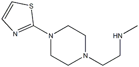 methyl({2-[4-(1,3-thiazol-2-yl)piperazin-1-yl]ethyl})amine Struktur