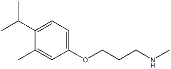 methyl({3-[3-methyl-4-(propan-2-yl)phenoxy]propyl})amine Struktur