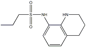 N-(1,2,3,4-tetrahydroquinolin-8-yl)propane-1-sulfonamide Struktur