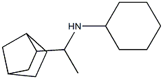 N-(1-{bicyclo[2.2.1]heptan-2-yl}ethyl)cyclohexanamine Struktur