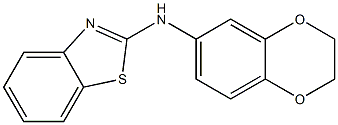 N-(2,3-dihydro-1,4-benzodioxin-6-yl)-1,3-benzothiazol-2-amine Struktur