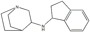 N-(2,3-dihydro-1H-inden-1-yl)-1-azabicyclo[2.2.2]octan-3-amine Struktur