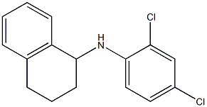 N-(2,4-dichlorophenyl)-1,2,3,4-tetrahydronaphthalen-1-amine Struktur