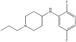 N-(2,5-difluorophenyl)-1-propylpiperidin-4-amine Struktur