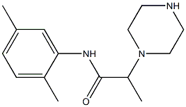 N-(2,5-dimethylphenyl)-2-(piperazin-1-yl)propanamide Struktur