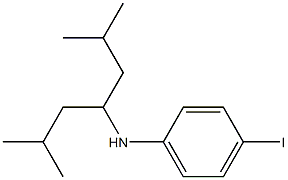 N-(2,6-dimethylheptan-4-yl)-4-iodoaniline Struktur