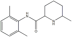 N-(2,6-dimethylphenyl)-6-methylpiperidine-2-carboxamide Struktur