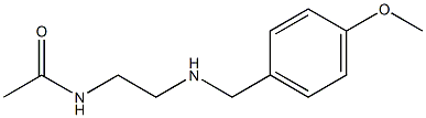 N-(2-{[(4-methoxyphenyl)methyl]amino}ethyl)acetamide Struktur