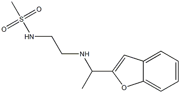 N-(2-{[1-(1-benzofuran-2-yl)ethyl]amino}ethyl)methanesulfonamide Struktur