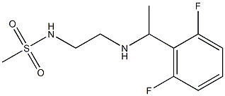 N-(2-{[1-(2,6-difluorophenyl)ethyl]amino}ethyl)methanesulfonamide Struktur